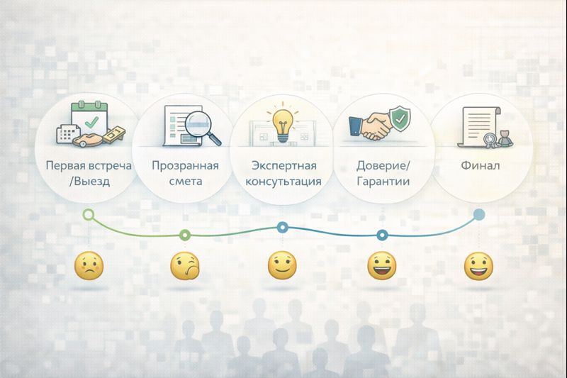 Путь клиента в строительстве