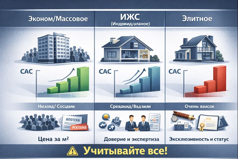 Сравнение затрат на привлечение клиентов